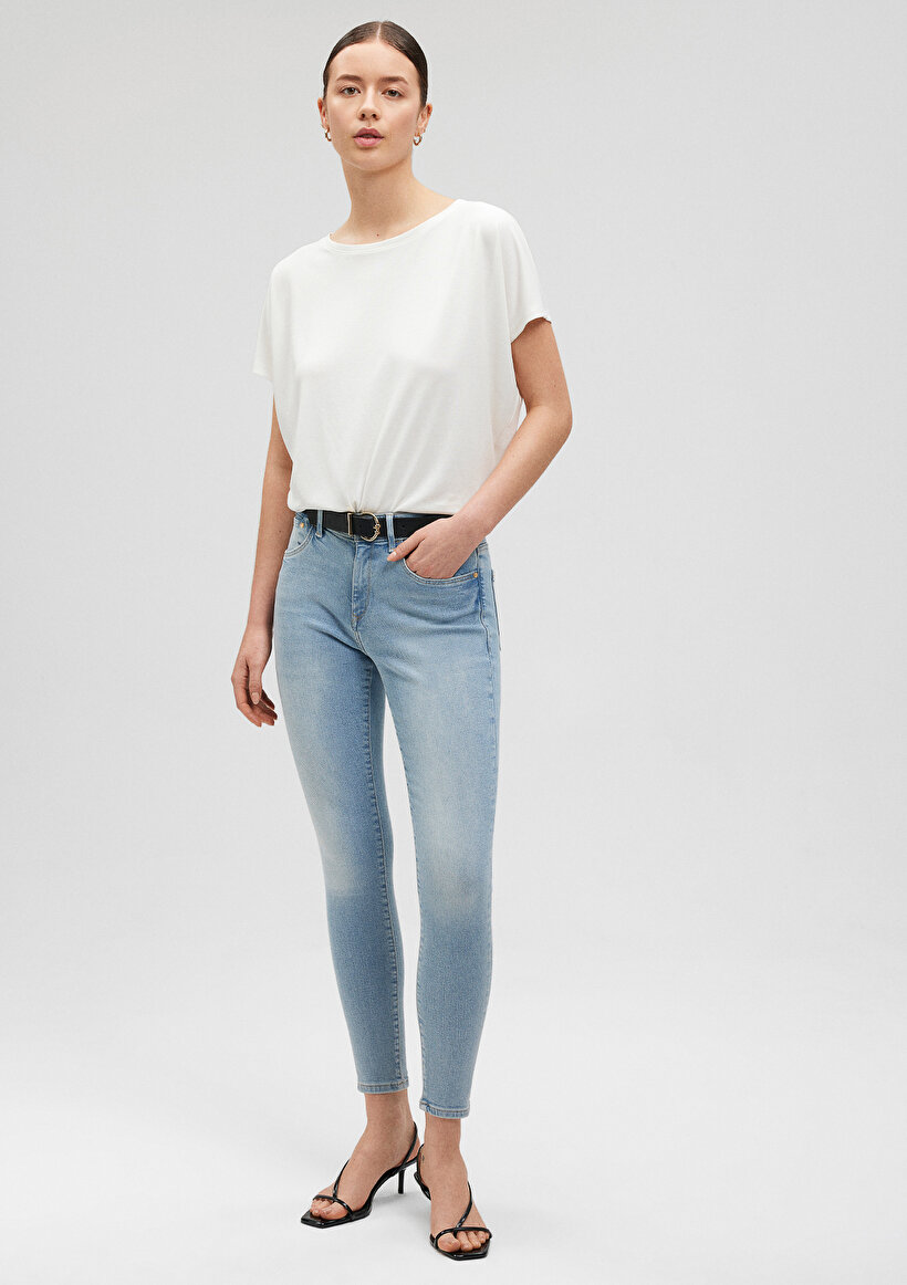 Alissa Gold Premium Açık Mavi Jean Pantolon - 0