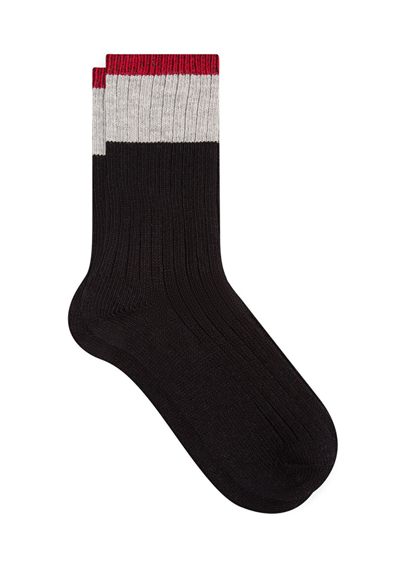 Siyah Bot Çorabı - 0