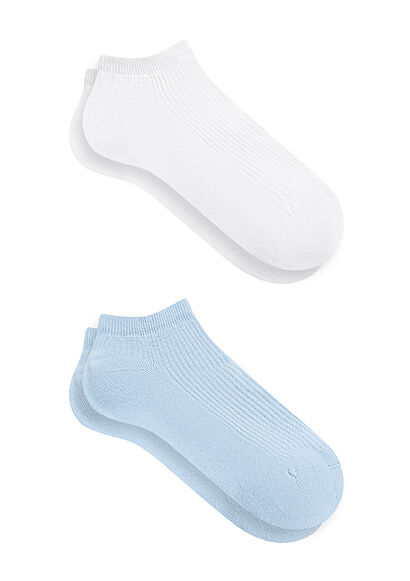 2li Mavi Patik Çorabı Seti - 0