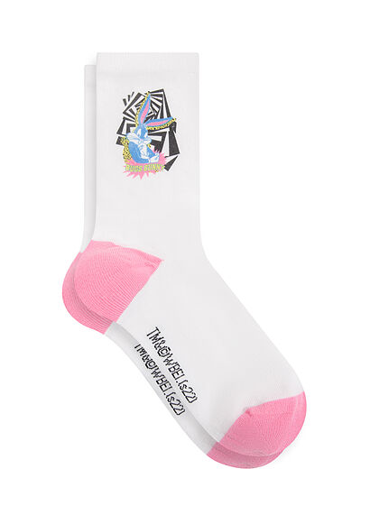 Bugs Bunny Baskılı Soket Çorap - 0