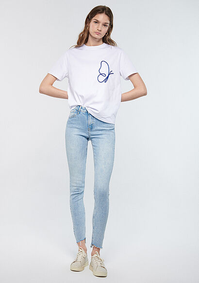 Tess Mavi Gold Shape Jean Pantolon - 0