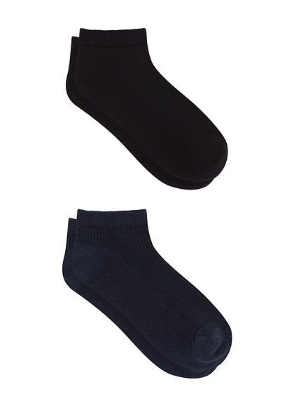 2li Siyah Patik Çorap Seti - 0