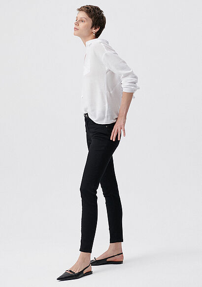 Tess Siyah Gold Luxury Jean Pantolon - 0