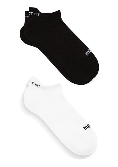 2li Siyah Beyaz Patik Çorap Seti - 0