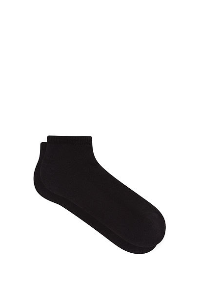 Siyah Havlu Patik Çorap - 0