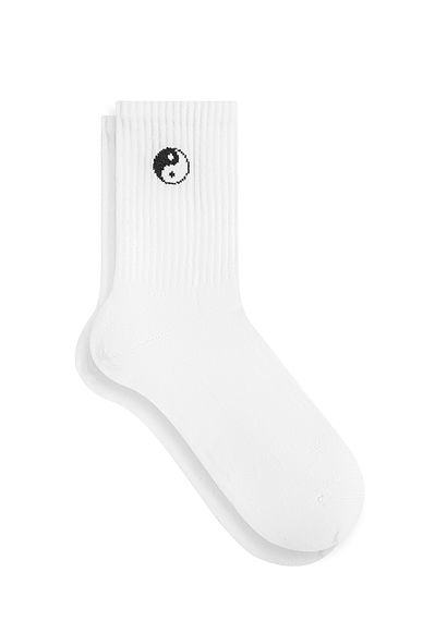 Yin Yang Detaylı Soket Çorap - 0