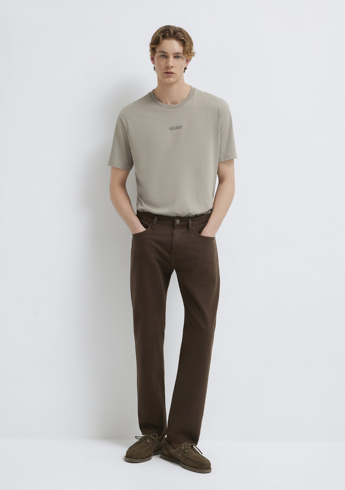 Mavi Lisbon Kahverengi Gabardin Pantolon görsel 2