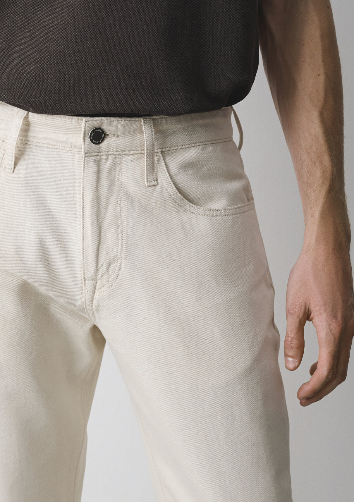 Mavi Edition Ekru Keten Karışımlı Jean Pantolon görsel 7