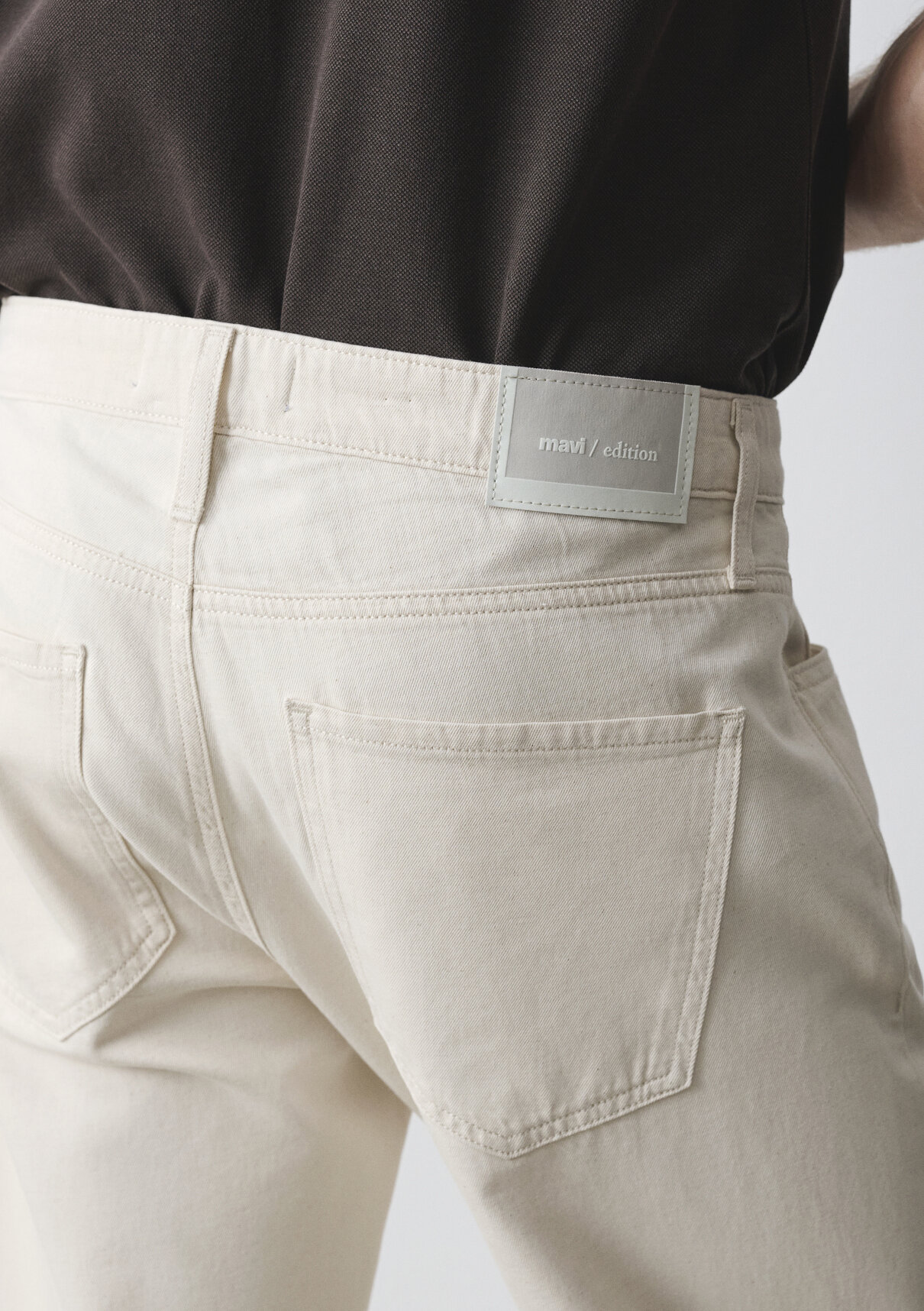 Mavi Edition Ekru Keten Karışımlı Jean Pantolon görsel 8
