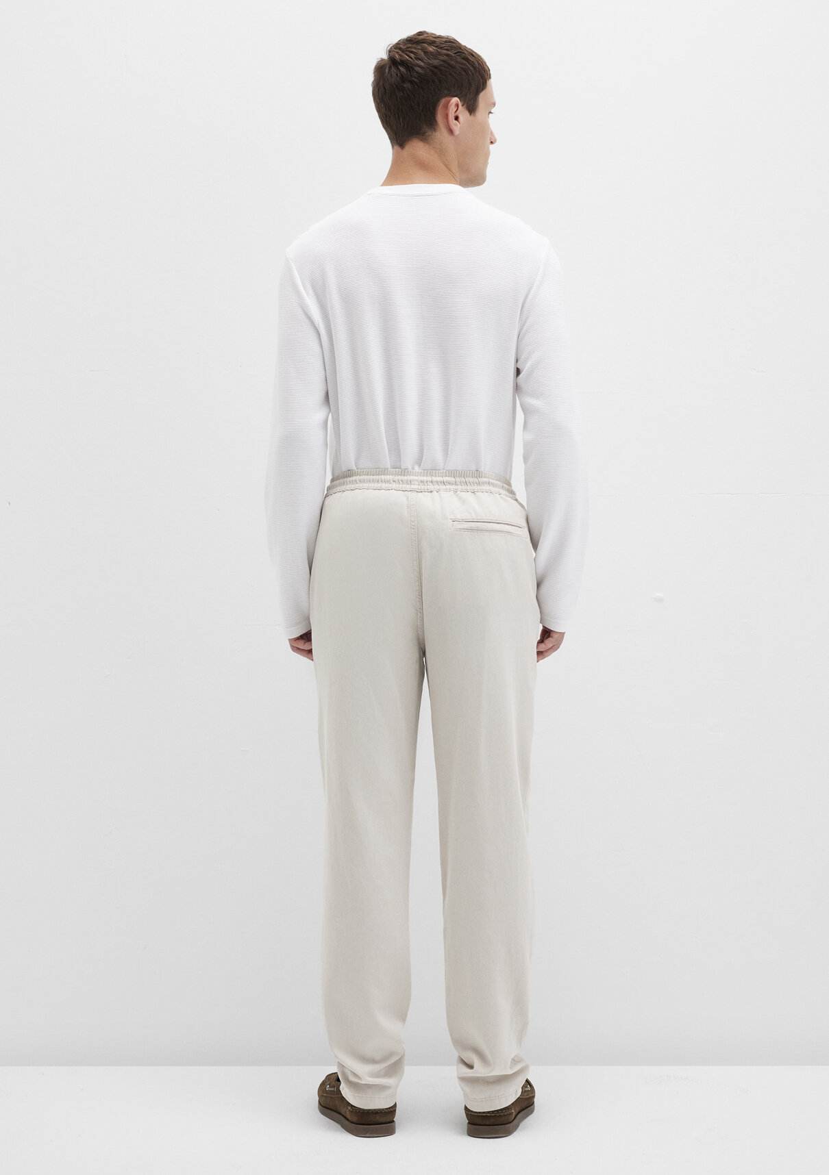 Mavi Ekru (TENCEL™) Liyosel Karışımlı Jogger Pantolon görsel 4
