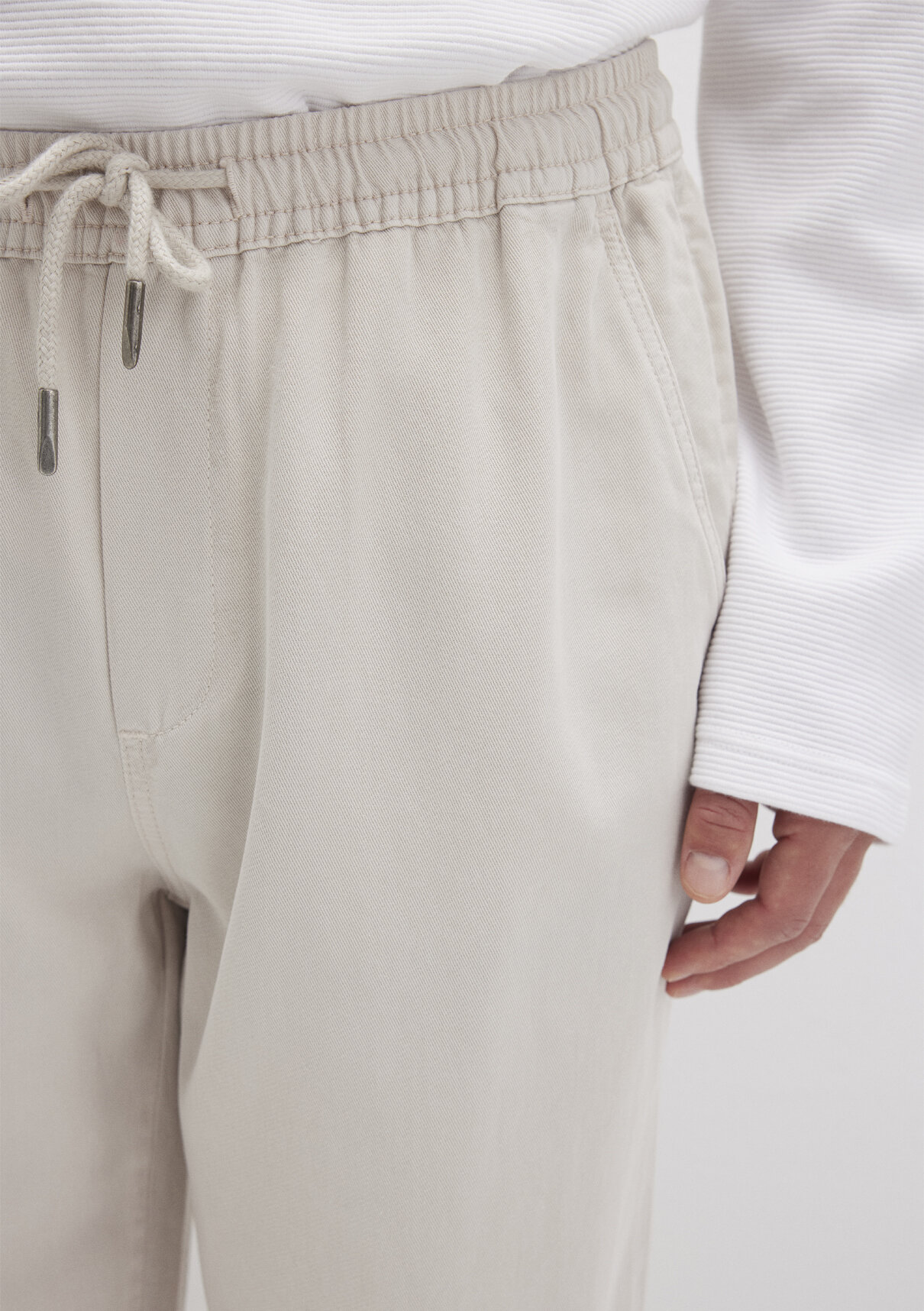 Mavi Ekru (TENCEL™) Liyosel Karışımlı Jogger Pantolon görsel 5