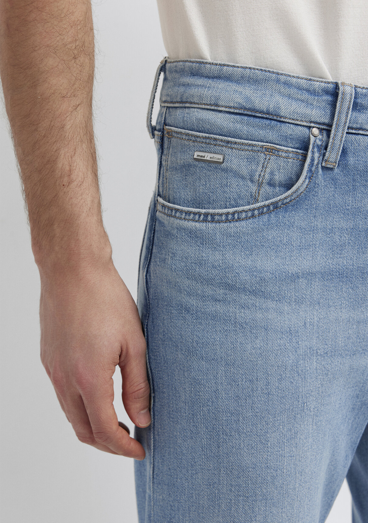 Mavi Edition Puslu Açık Mavi Jean Pantolon görsel 7