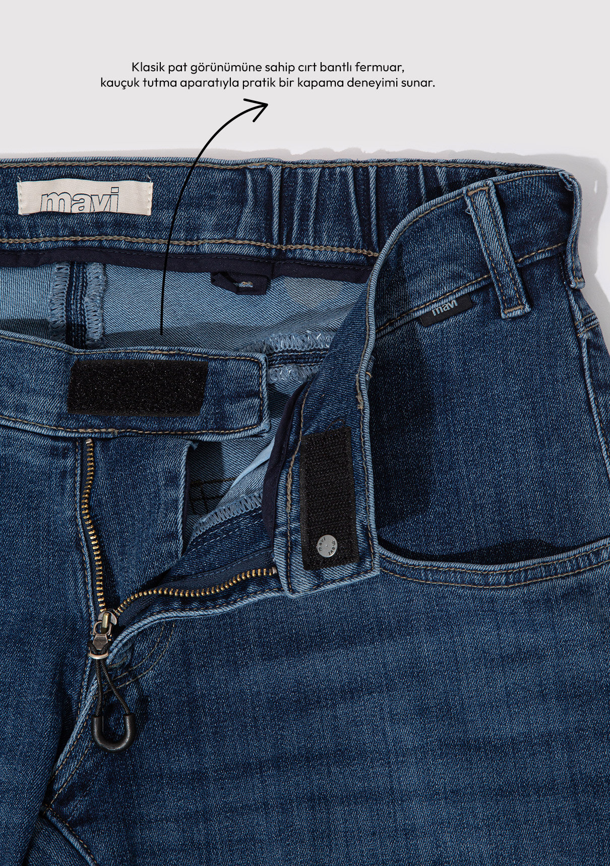 Mavi Real Blue Adaptive Koyu Mavi Comfort Jean Pantolon görsel 3