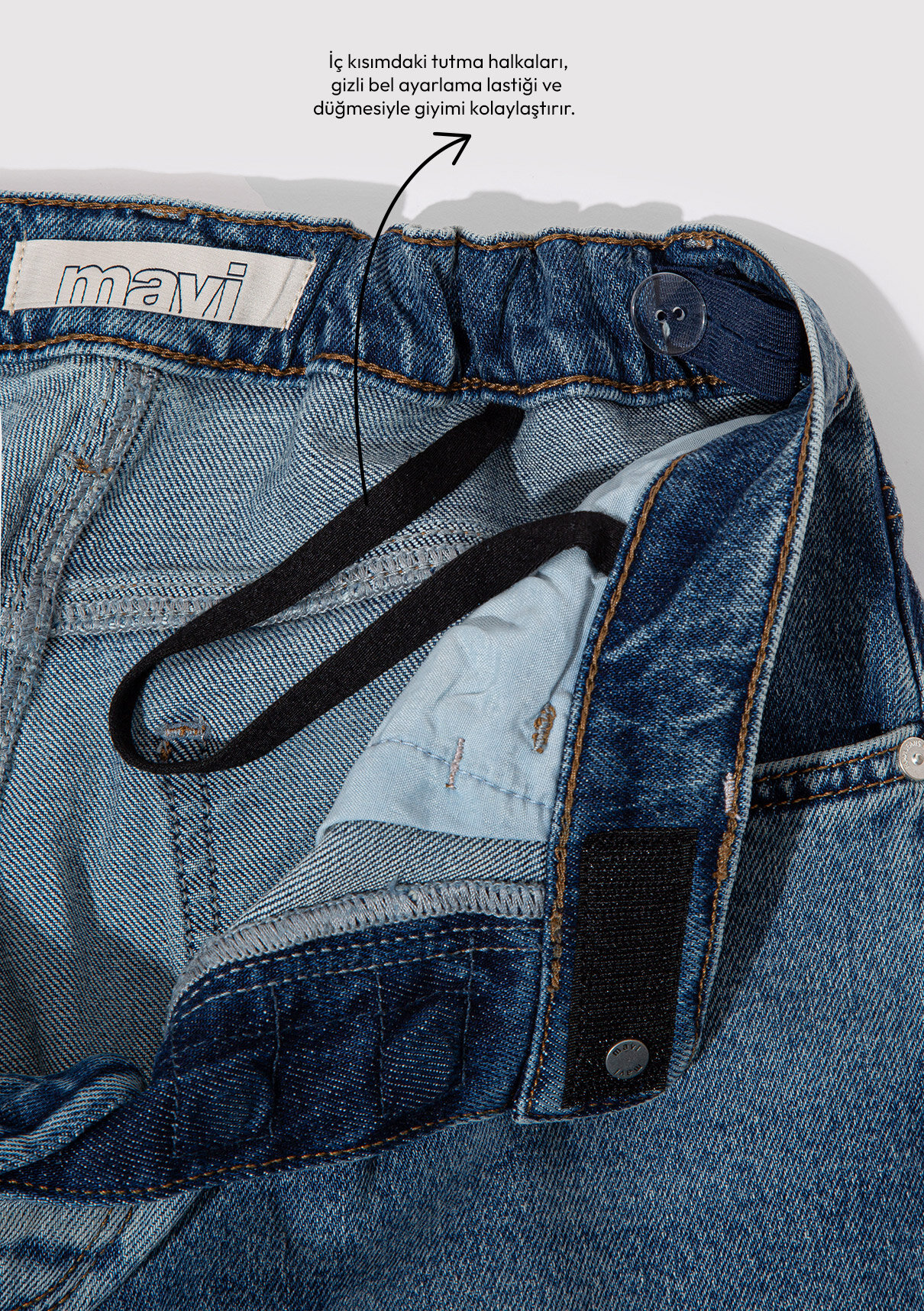 Mavi Adaptive Indigo Mavisi Comfort Jean Pantolon görsel 3