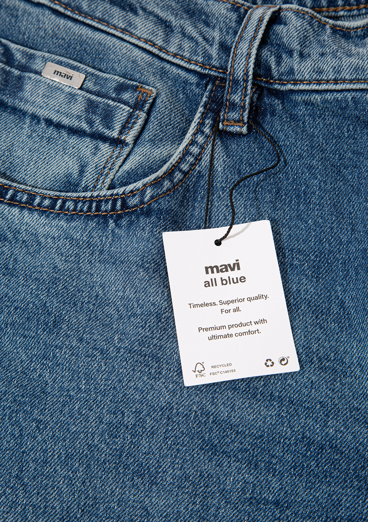 Mavi Adaptive Indigo Mavisi Comfort Jean Pantolon görsel 5