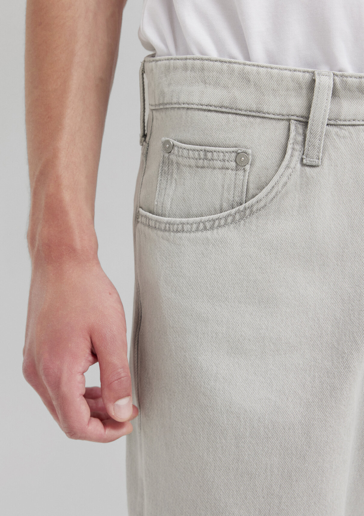 Mavi Street Açık Gri Denim Jean Pantolon görsel 7