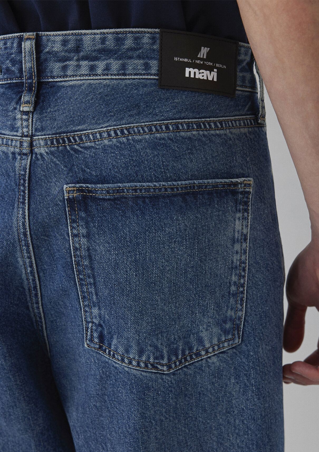 Mavi Street Koyu Mavi Jean Pantolon görsel 8