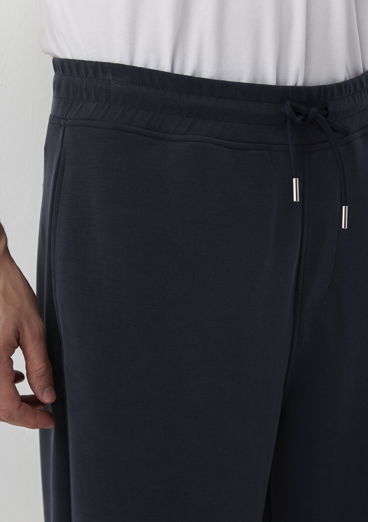 Mavi (Tencel™) Modal Karışımlı Siyah Eşofman Altı görsel 6