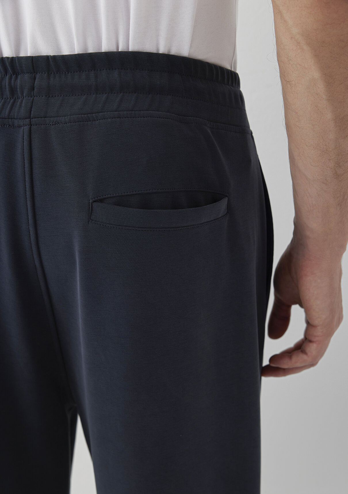 Mavi (Tencel™) Modal Karışımlı Siyah Eşofman Altı görsel 7