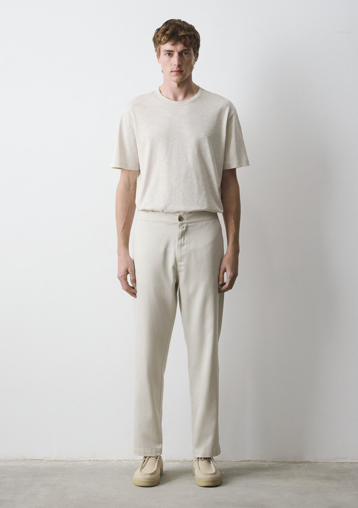 Mavi Lyocell (Tencel™) Karışımlı Bej Pantolon görsel 2