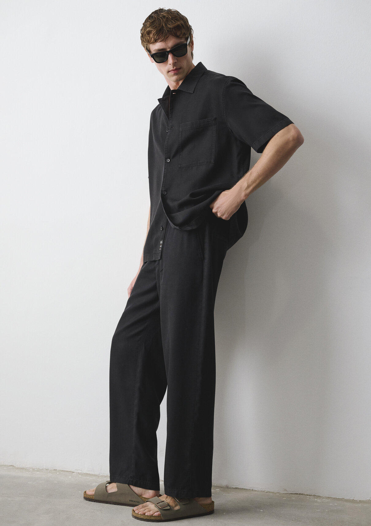 Mavi Siyah Liyosel (Tencel™) Pantolon görsel 2