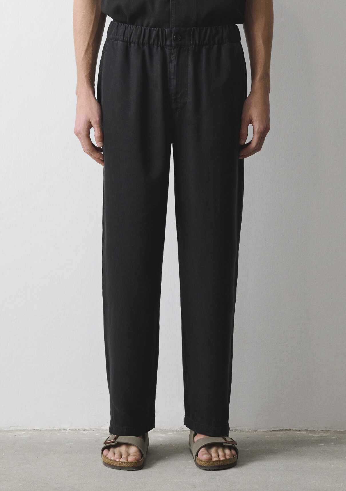 Mavi Siyah Liyosel (Tencel™) Pantolon görsel 4