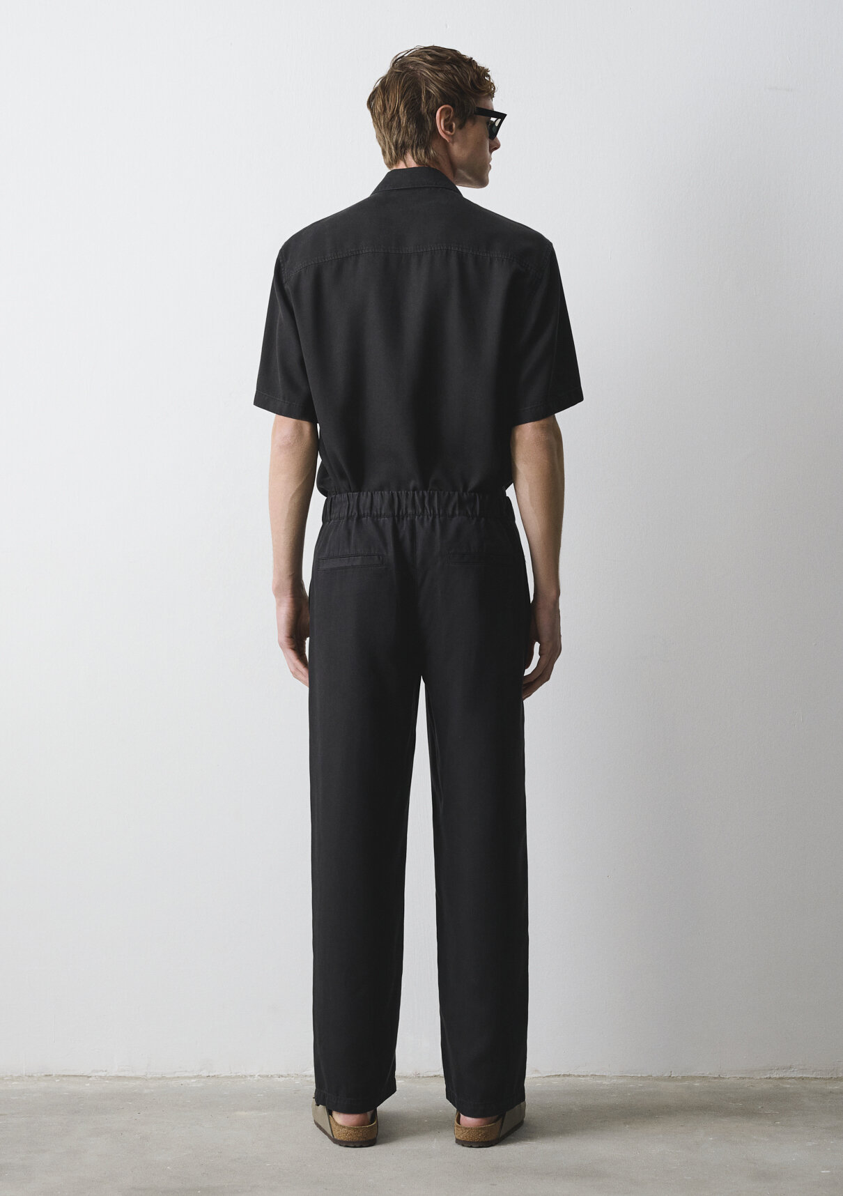 Mavi Siyah Liyosel (Tencel™) Pantolon görsel 5