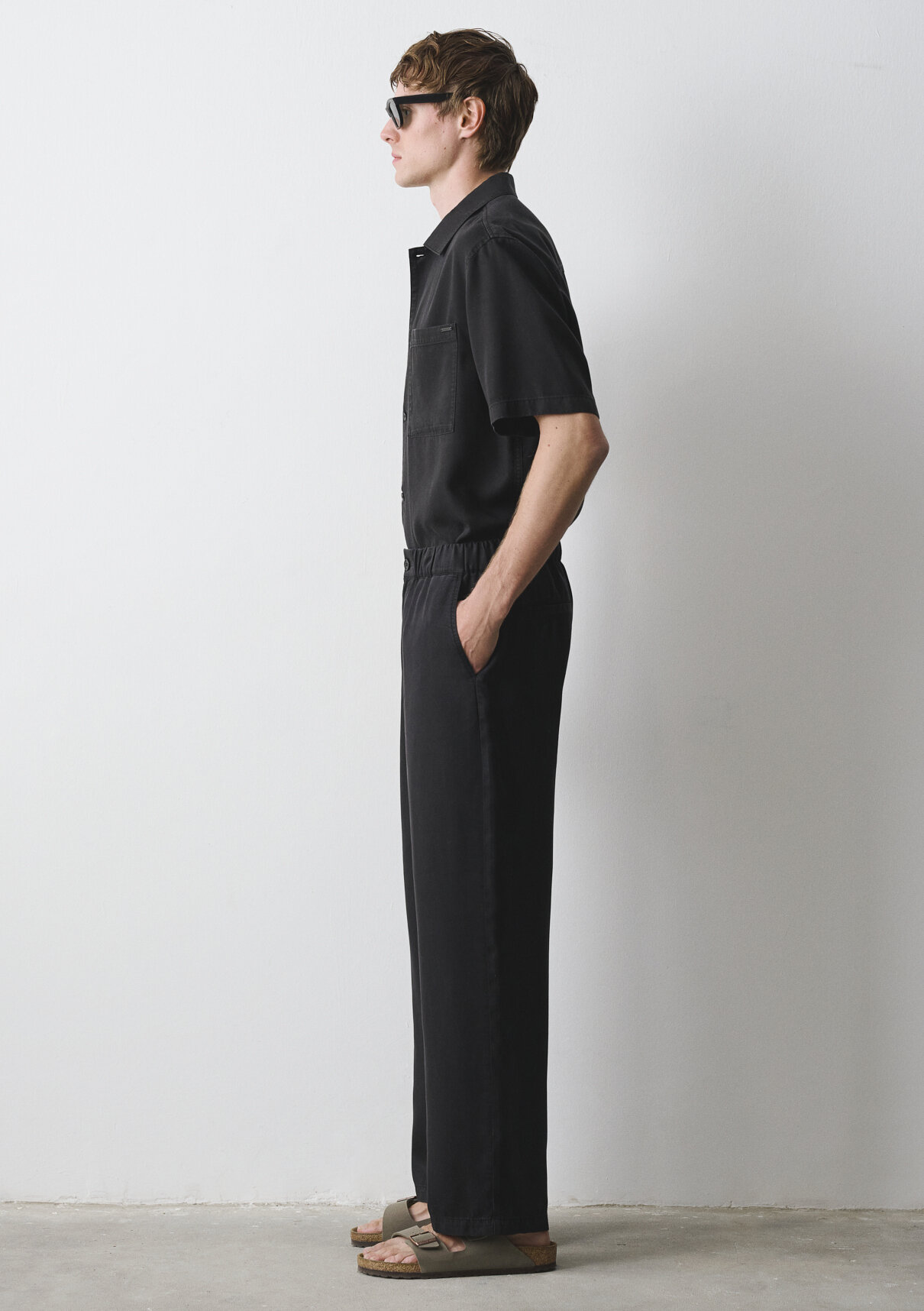 Mavi Siyah Liyosel (Tencel™) Pantolon görsel 6