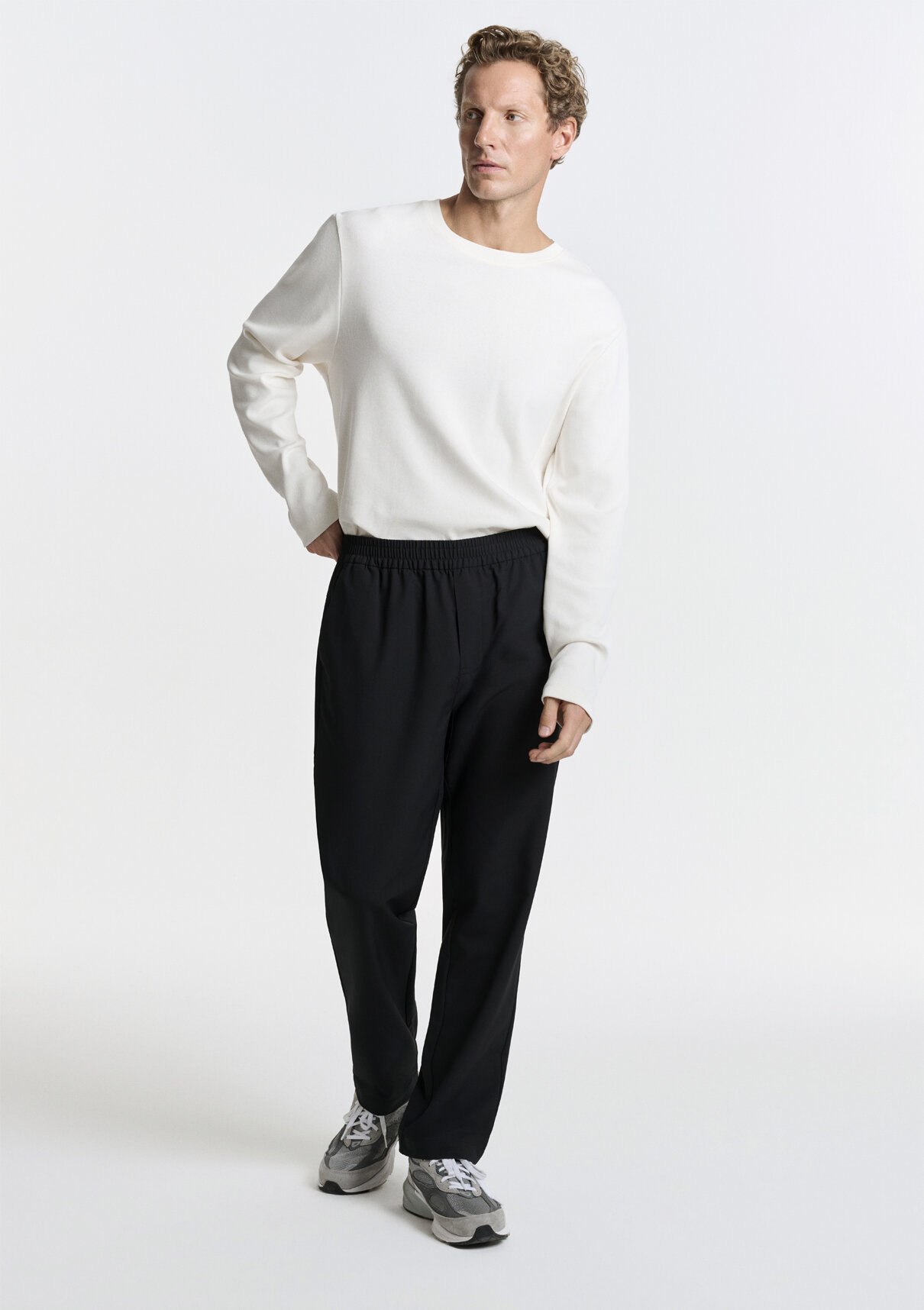 Mavi Siyah Spandex Jogger Pantolon