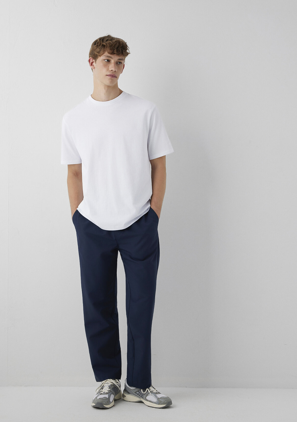 Mavi Lacivert Spandex Jogger Pantolon
