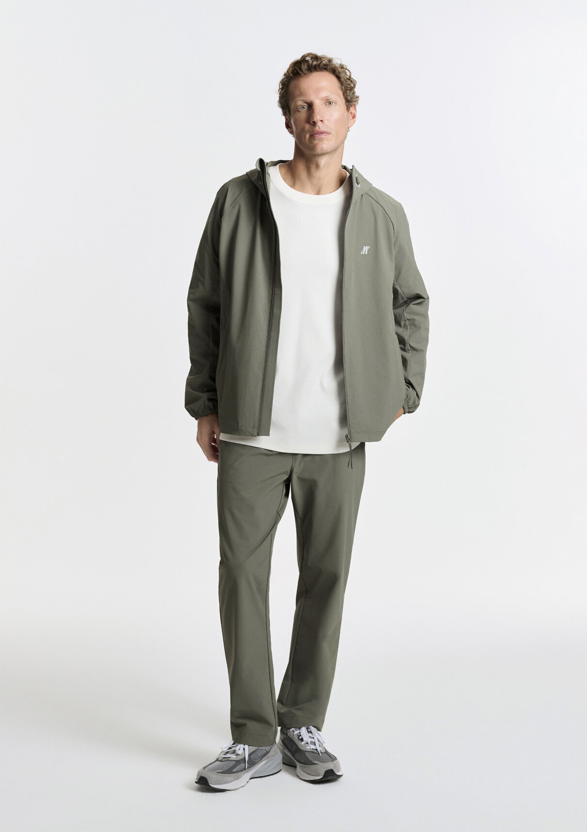 Mavi Yeşil Spandex Jogger Pantolon