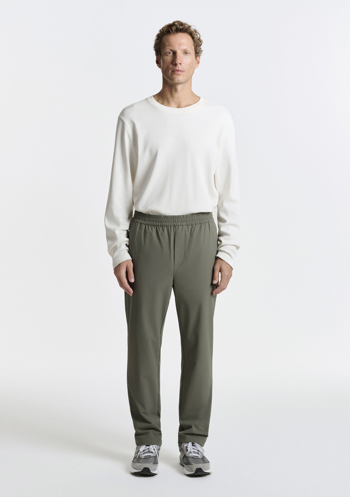 Mavi Yeşil Spandex Jogger Pantolon görsel 2