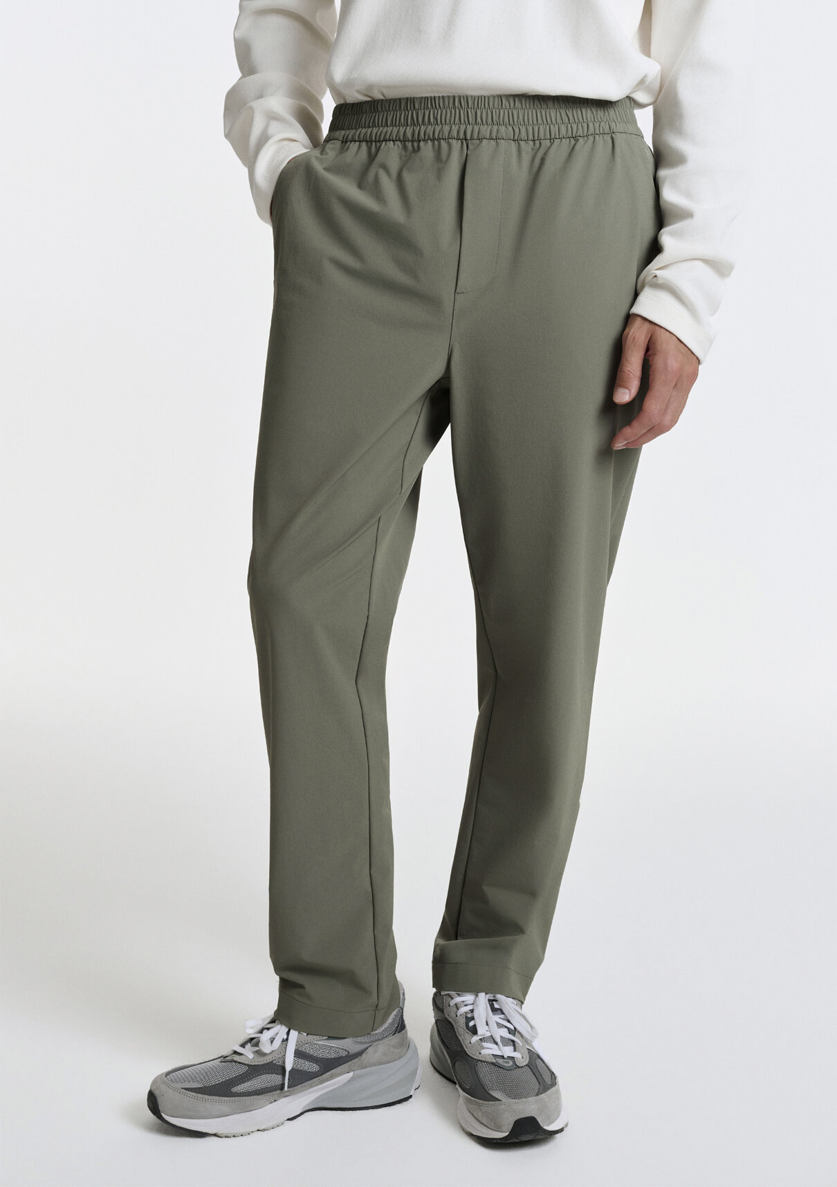 Mavi Yeşil Spandex Jogger Pantolon görsel 3