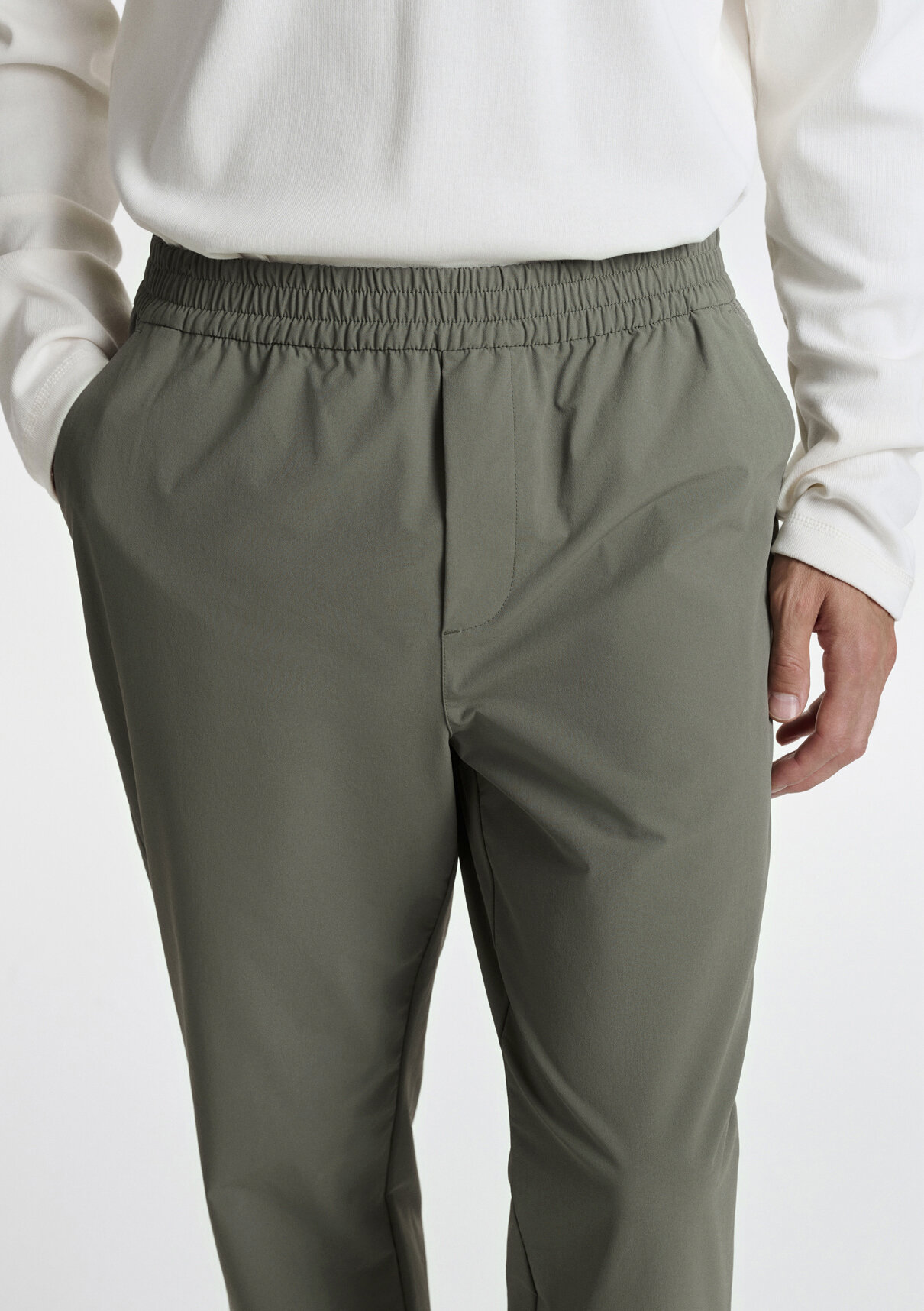 Mavi Yeşil Spandex Jogger Pantolon görsel 6