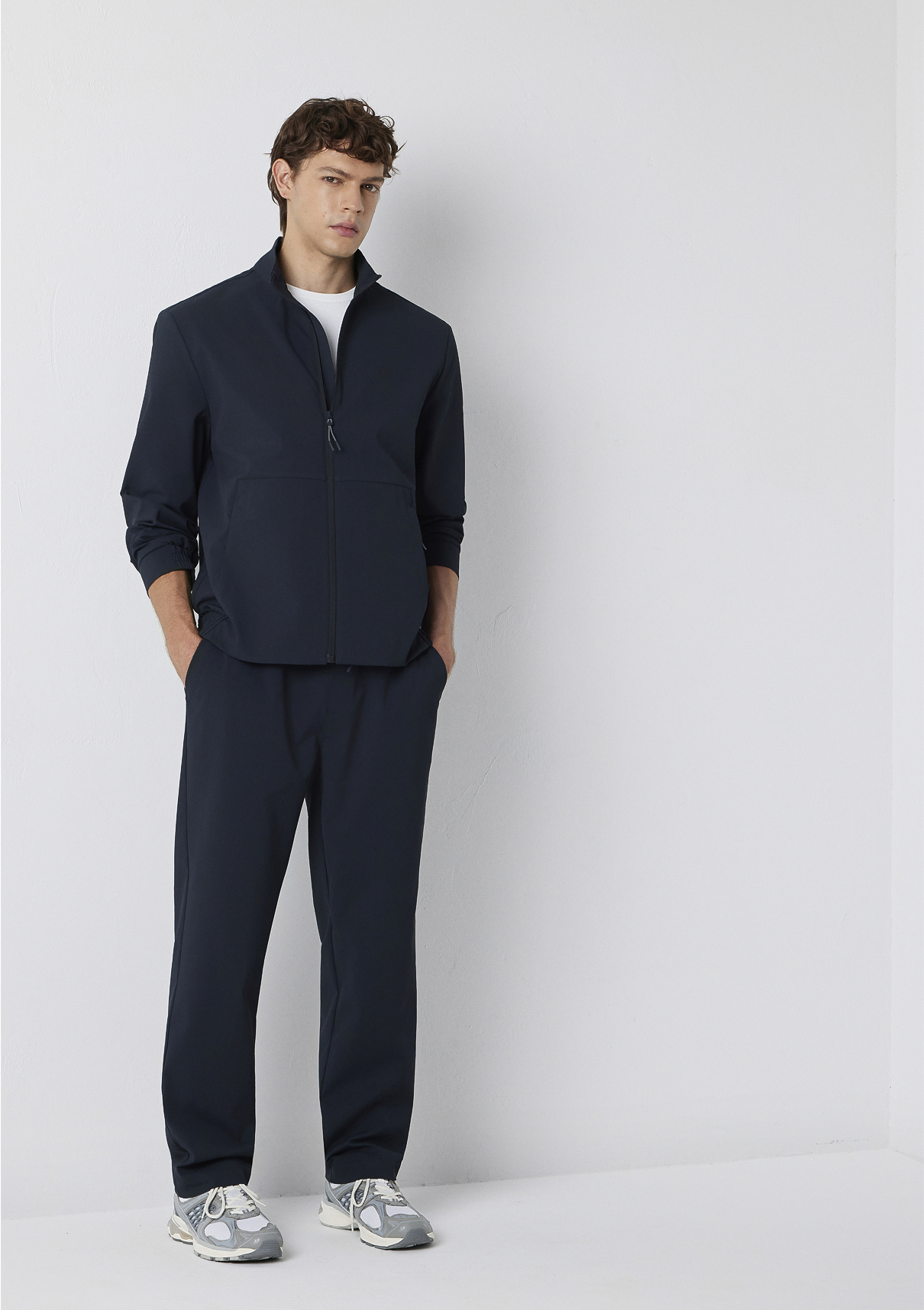 Mavi Lacivert Spandex Jogger Pantolon