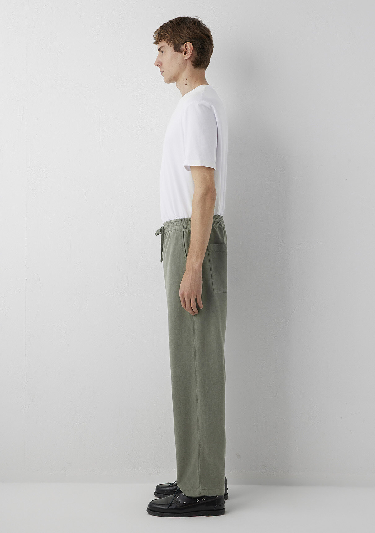 Mavi Keten (Tencel™) Lyocell Karışımlı Haki Jogger Pantolon görsel 4