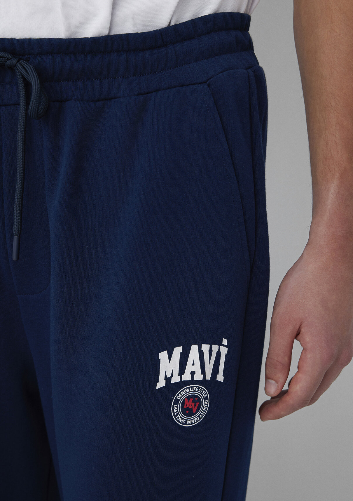 Mavi Logo Baskılı Lacivert Eşofman Altı görsel 6
