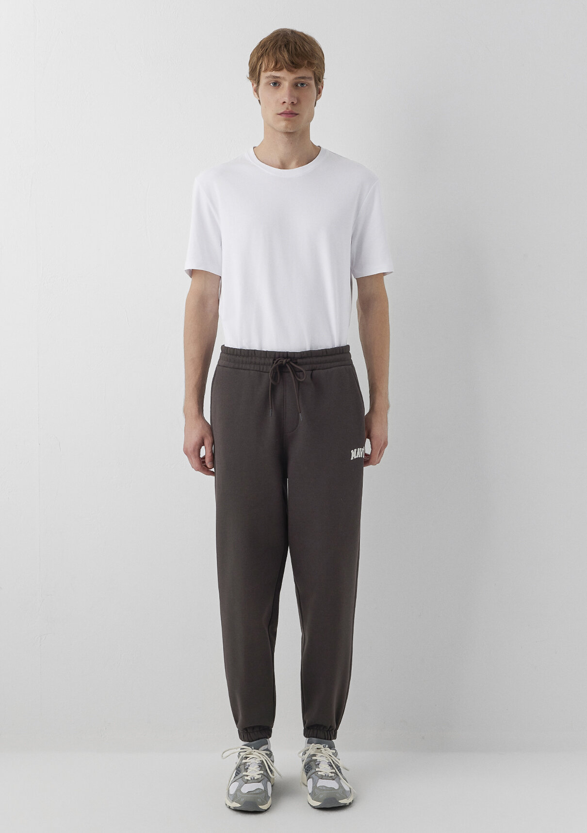 Mavi Baskılı Kahverengi Eşofman Altı görsel 3