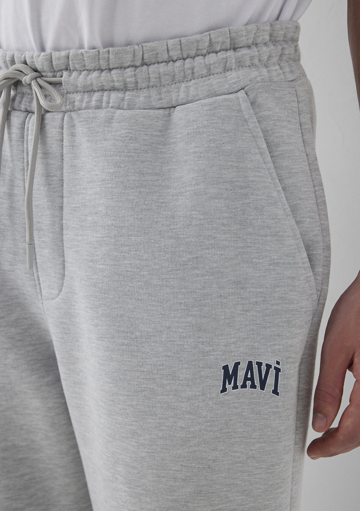 Mavi Logo Gri Eşofman Altı görsel 6