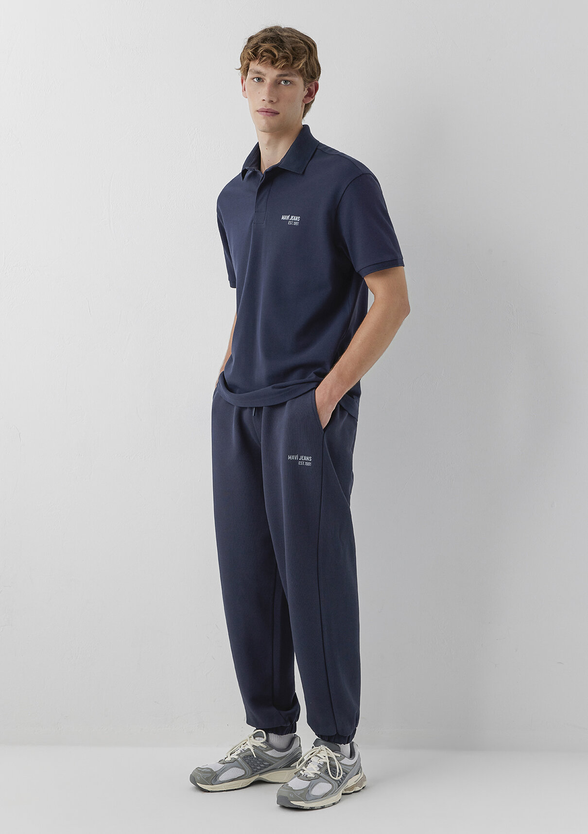 Mavi Jeans Baskılı Lacivert Eşofman Altı