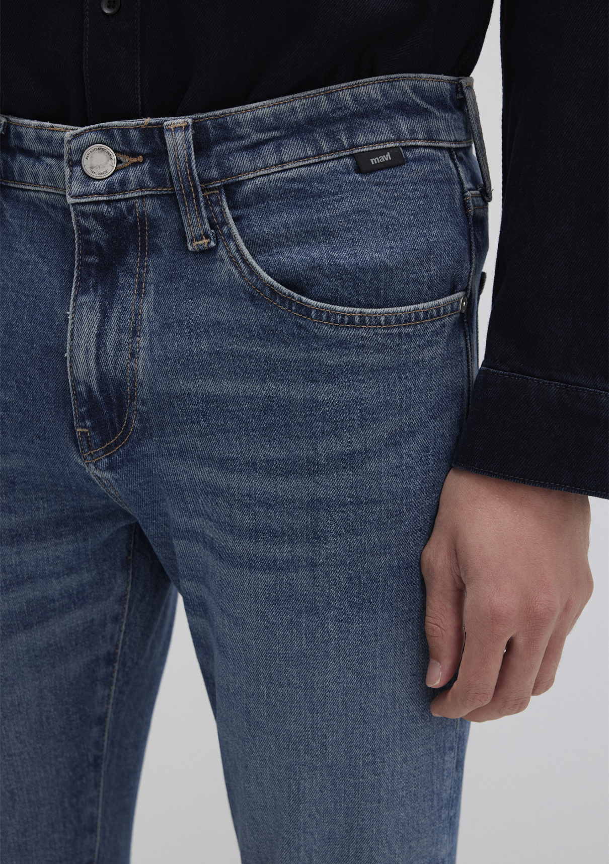 Mavi Black Puslu Mavi Jean Pantolon görsel 5