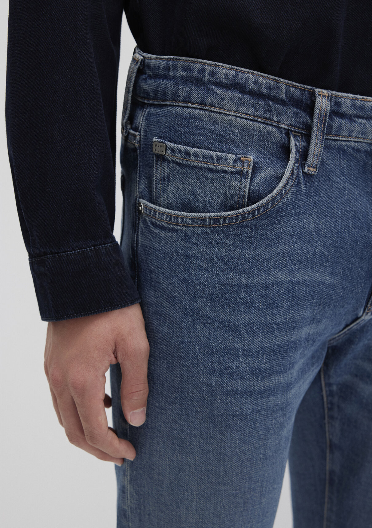 Mavi Black Puslu Mavi Jean Pantolon görsel 6