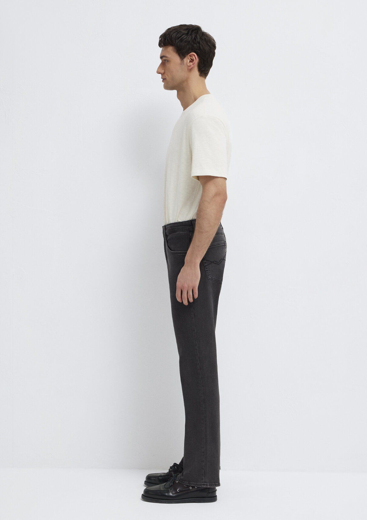 Mavi Koyu Gri Comfort Smoke Jean Pantolon görsel 4