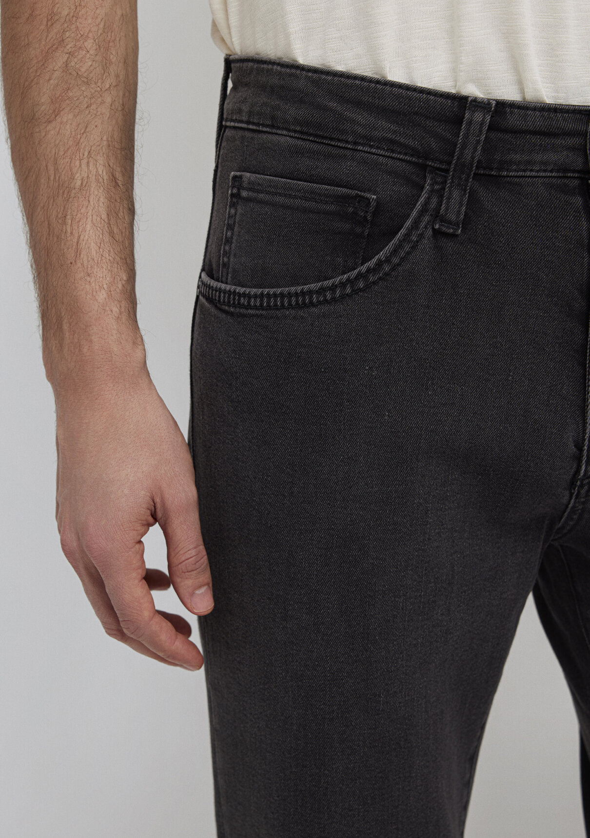 Mavi Koyu Gri Comfort Smoke Jean Pantolon görsel 7