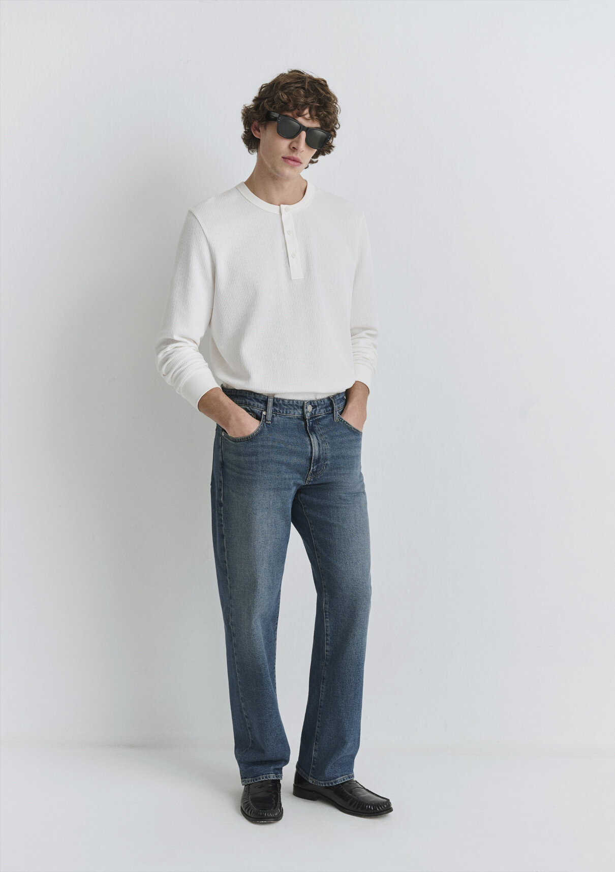 Mavi Classic Denim Puslu Mavi Jean Pantolon görsel 2