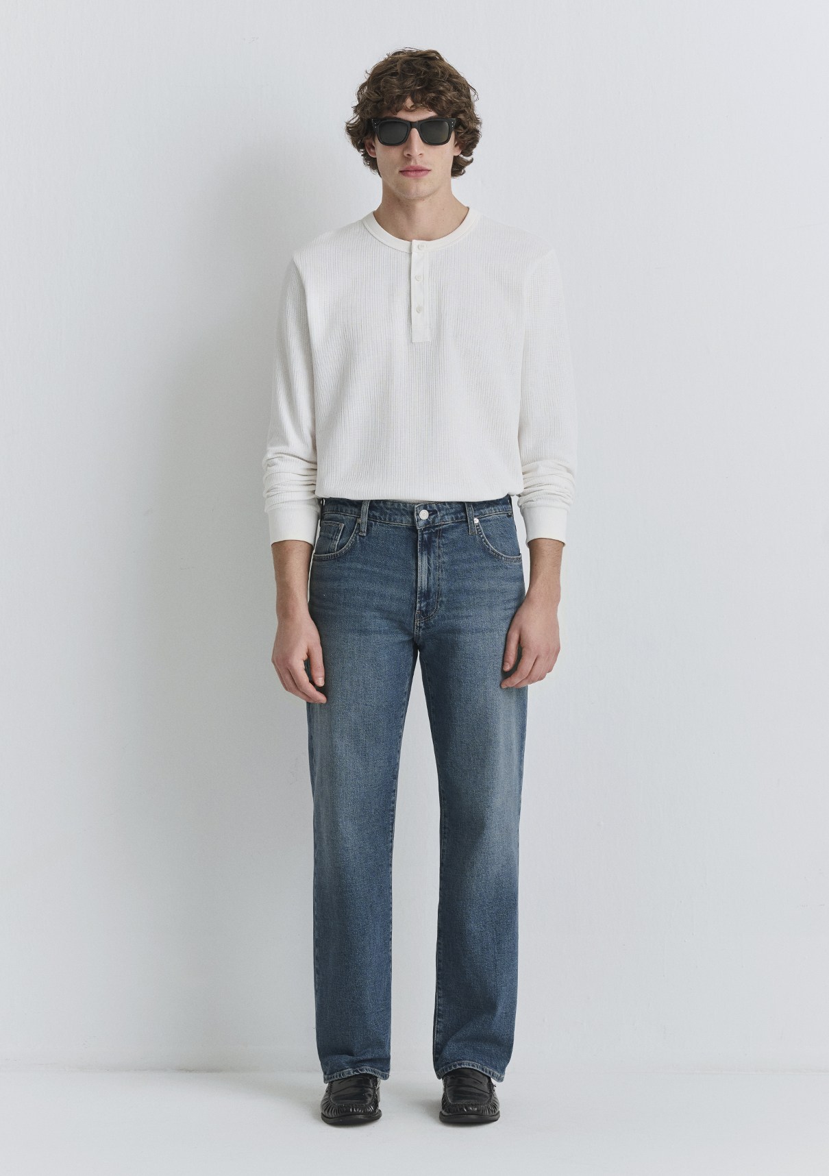 Mavi Classic Denim Puslu Mavi Jean Pantolon görsel 3