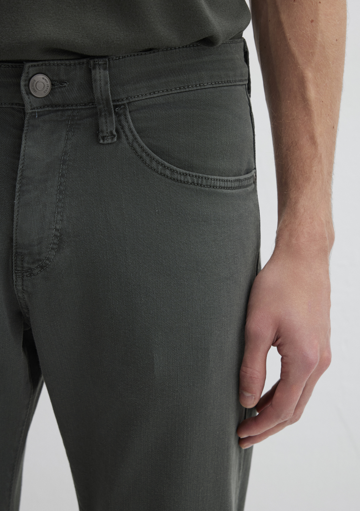 Mavi Hunter Yosun Yeşili Comfort Gabardin Pantolon görsel 5