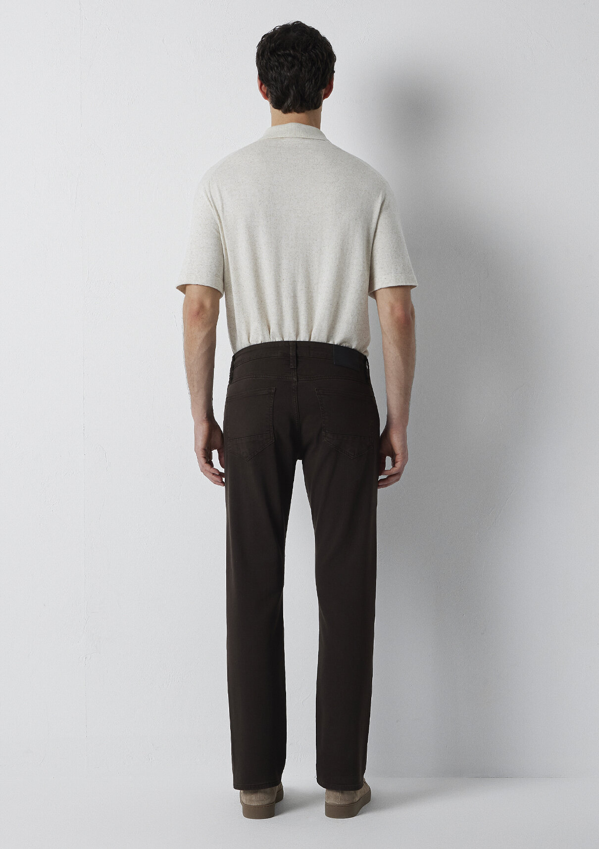 Mavi Hunter Kahverengi Gabardin Pantolon görsel 5