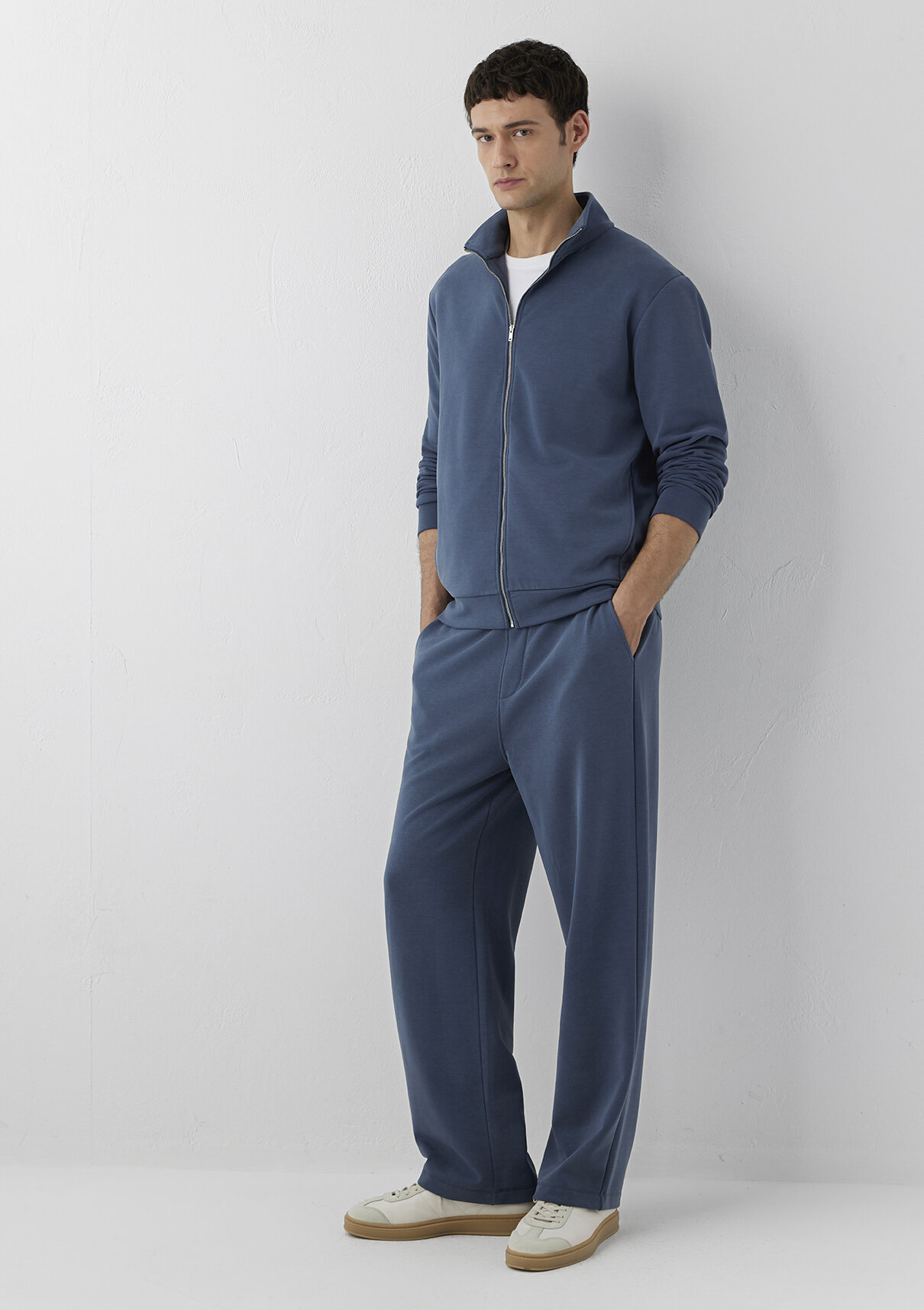 Mavi (Tencel™) Modal Karışımlı Mavi Eşofman Altı görsel 2