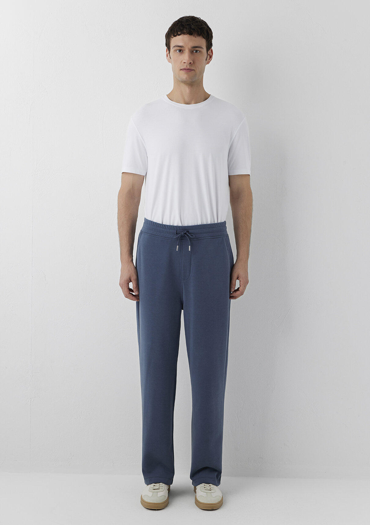 Mavi (Tencel™) Modal Karışımlı Mavi Eşofman Altı görsel 3